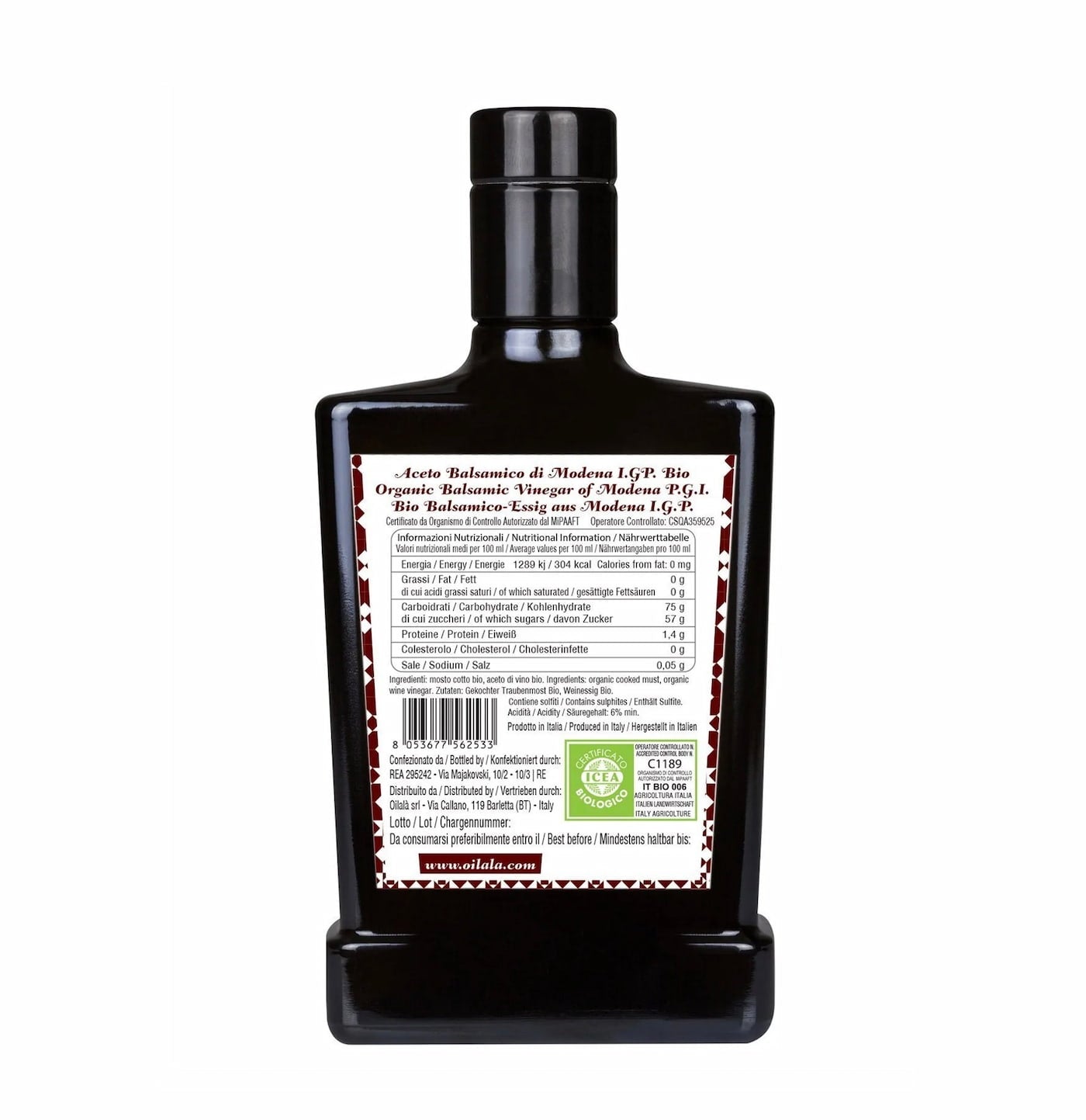 Balsamico di Modena azijn IGP 250ml Italië - TheOliveLabel.shop