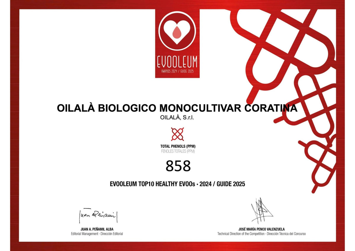 Biologische Extra Vierge Olijfolie Coratina | 500 ml | Italië | Gezondheidsclaim - TheOliveLabel.shop