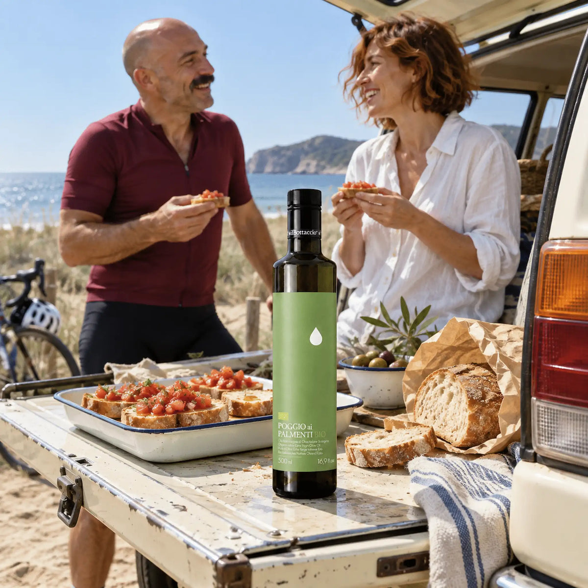 Biologische Extra Vierge Olijfolie 500ml Poggio Ai Palmenti - TheOliveLabel.shop