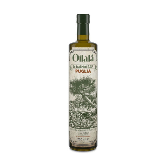Biologische Extra Vierge Olijfolie Oilala Traditioneel | 750 ml | Puglia - TheOliveLabel.shop