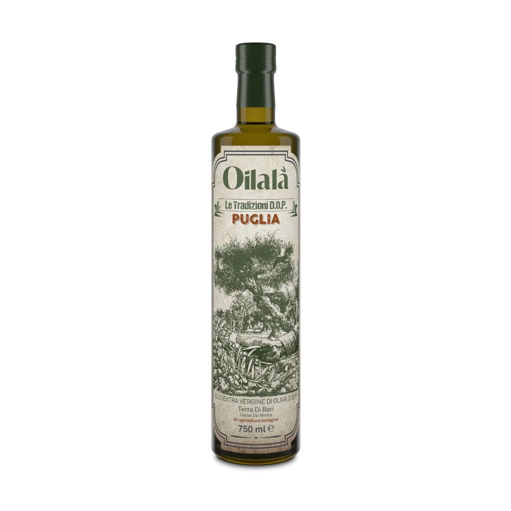 Biologische Extra Vierge Olijfolie Oilala Traditioneel | 750 ml | Puglia - TheOliveLabel.shop