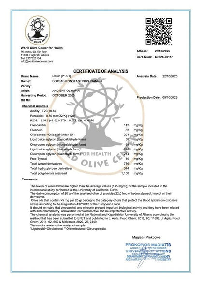 Biologische Extra Vierge Olijfolie Gezondheidsclaim 500ml Mix Griekenland - TheOliveLabel.shop