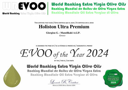 Holiston Ultra Premium olijfolie 1197mg/kg Antioxidanten (500ml) - TheOliveLabel.shop