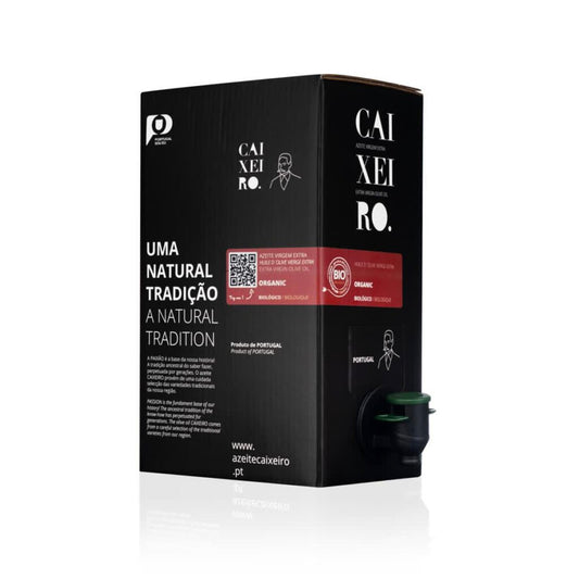 Caixeiro biologische extra vierge olijfolie uit Portugal in 2 liter bag-in-box
