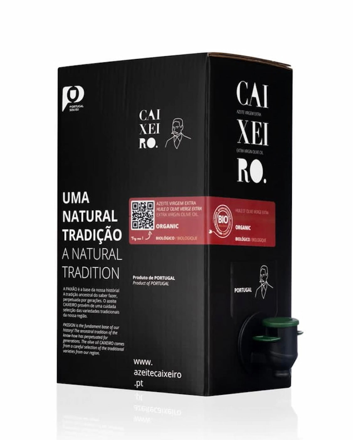 Caixeiro Origins extra vierge olijfolie uit Portugal in 5 liter bag-in-box