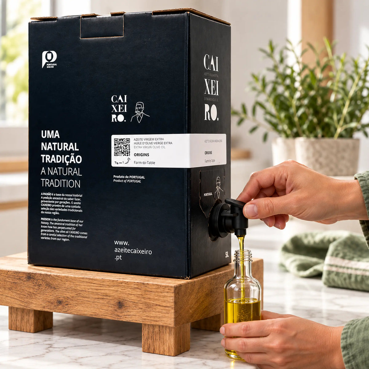 Extra Vierge Olijfolie Caixeiro Origins | 5 liter BIB | Portugal - TheOliveLabel.shop