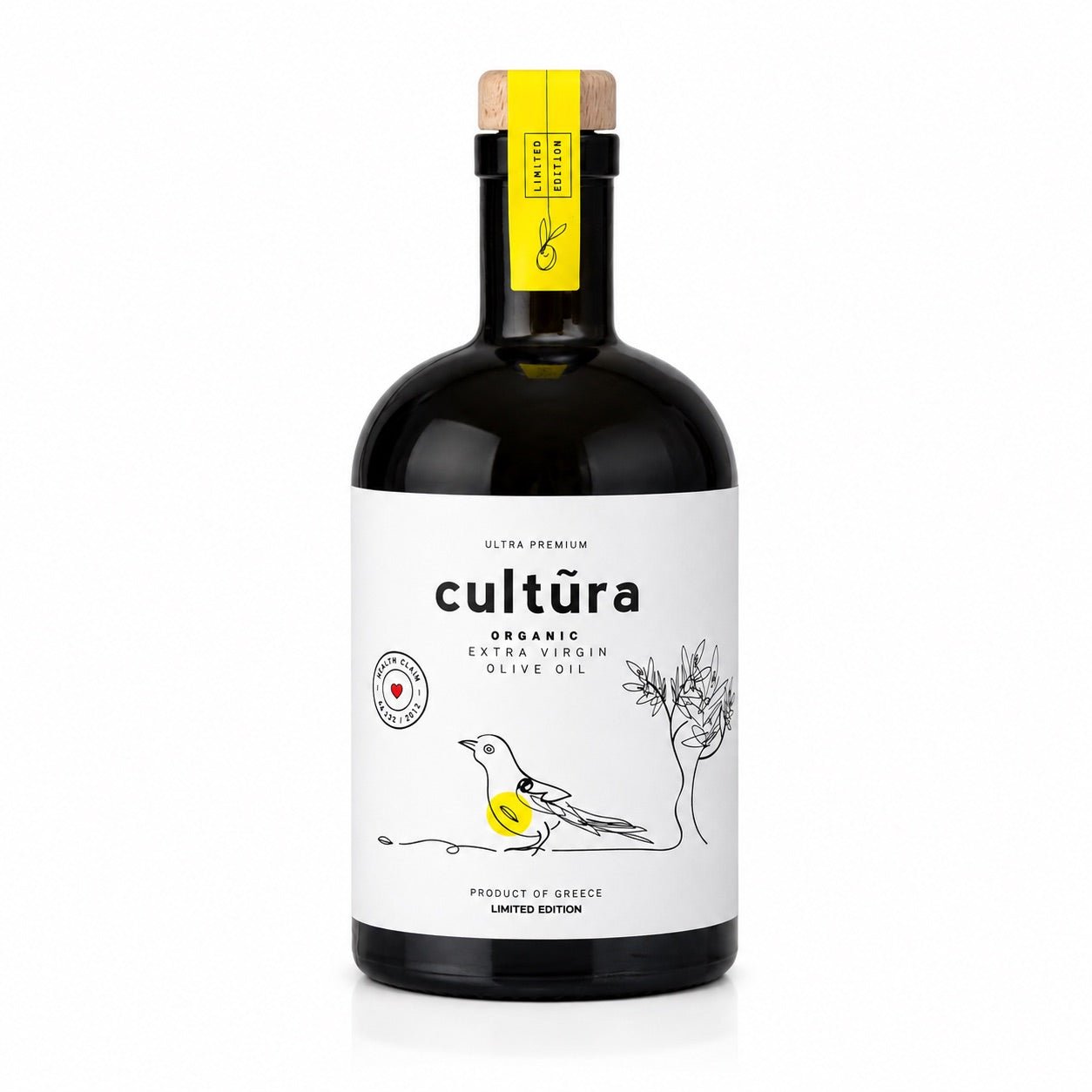 Biologische Extra Vierge Olijfolie uit Griekenland 500 ml | Cultũra | 616 mg/kg polyfenolen - TheOliveLabel.shop