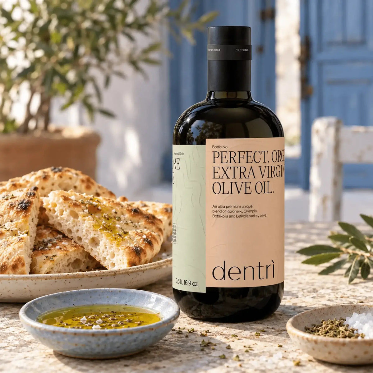 Biologische Extra Vierge Olijfolie Gezondheidsclaim 500ml Blend Griekenland - TheOliveLabel.shop