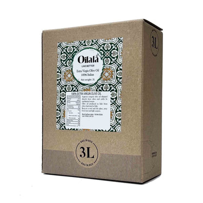 Extra Vierge Olijfolie Oilala Queen | 3 liter BIB | Italië - TheOliveLabel.shop