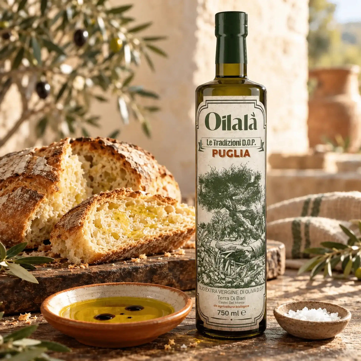 Traditionele Biologische Olijfolie Puglia – Terra di Bari D.O.P. - TheOliveLabel.shop