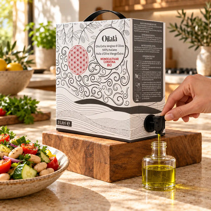 Biologische Extra Vierge Olijfolie Gezondheidsclaim Italië 3 Ltr - TheOliveLabel.shop