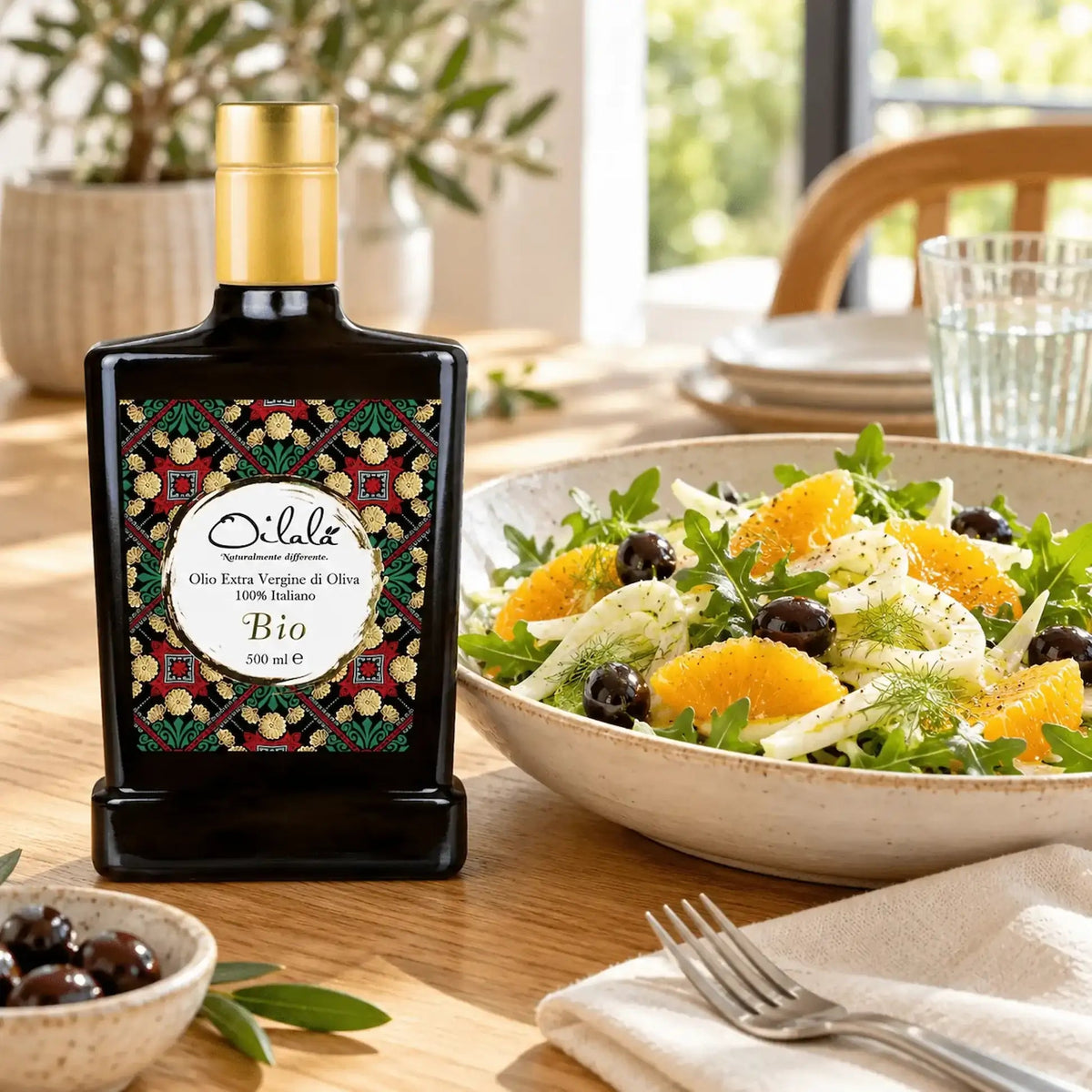 Biologische Extra Vierge Olijfolie Gezondheidsclaim 500 ml Italië - TheOliveLabel.shop